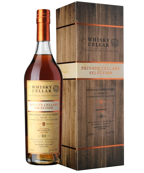 The Whisky Cellar Miltonduff Single Malt Scotch Whisky, 10 years 2012